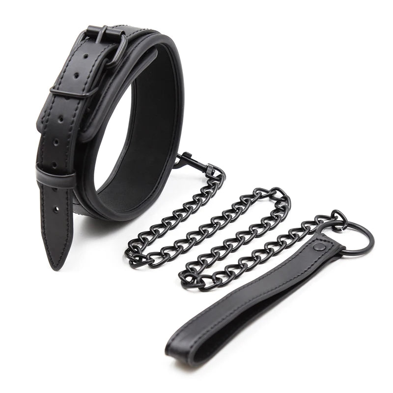 Collier BDSM avec Laisse