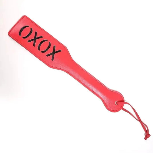 Paddle BDSM "XOXO" - Rouge et Noir