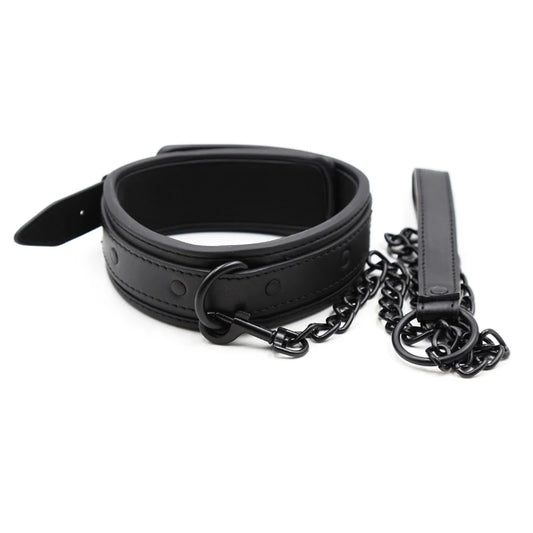 Collier BDSM avec Laisse