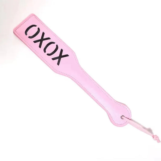 Paddle BDSM "XOXO" - Rose et Noir